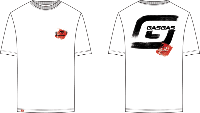 FULL GAS TEE WHITE XXL (3GG25002350X)