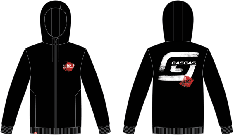 FULL GAS ZIP HOODIE XXL (3GG25002430X)