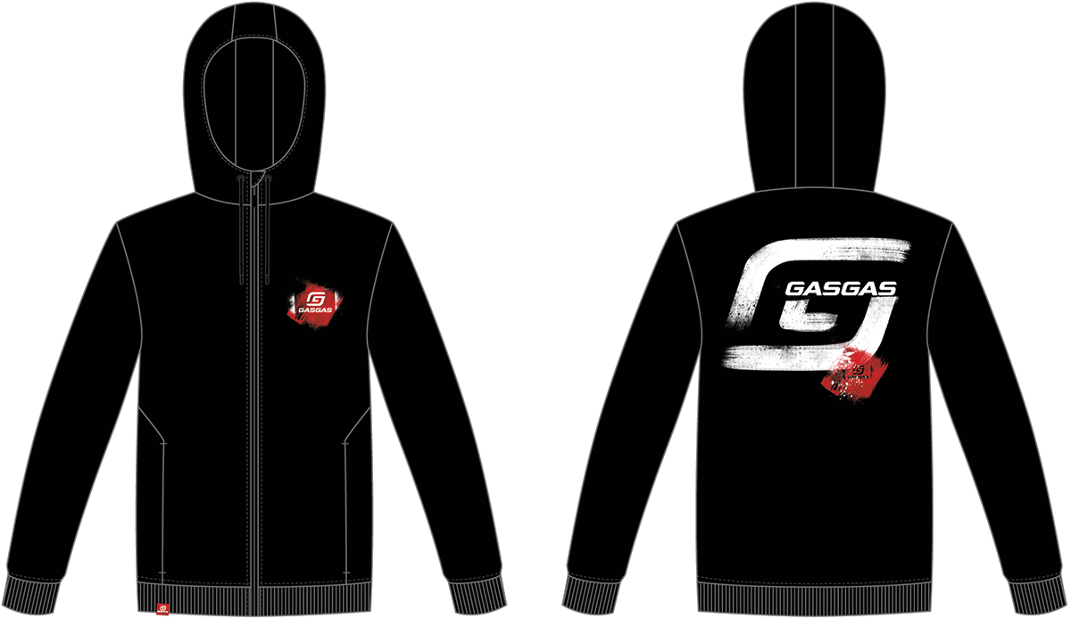 FULL GAS ZIP HOODIE XXL