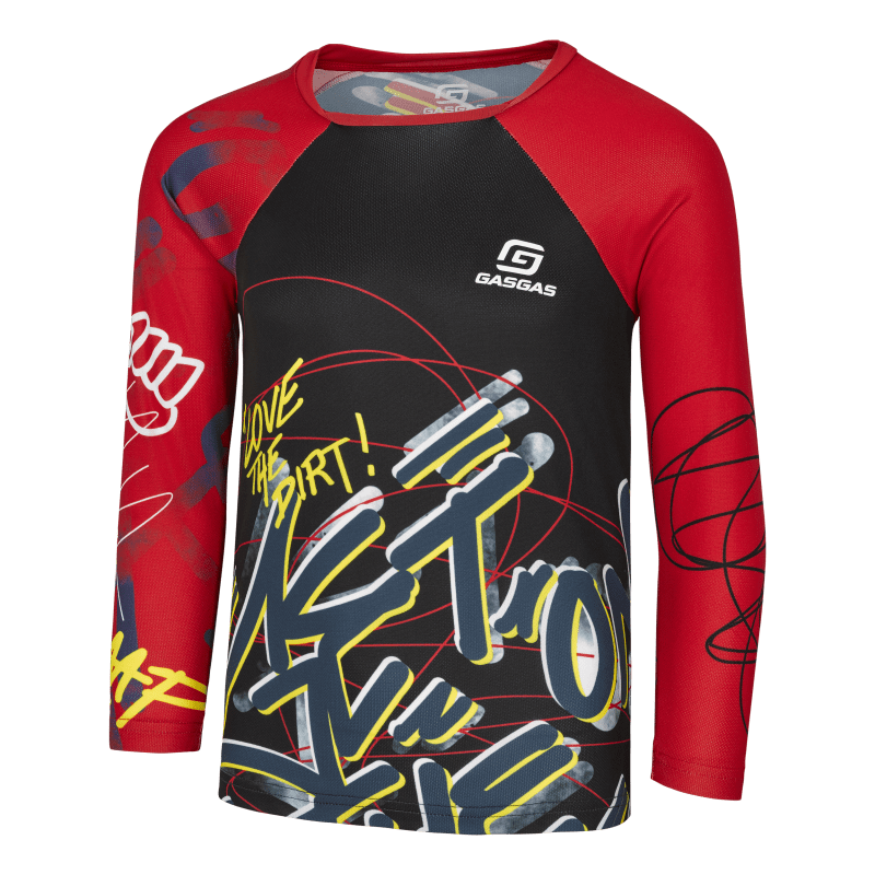 OFFROAD JERSEY BLK/RED - BAMBINO (3GG25001540X)